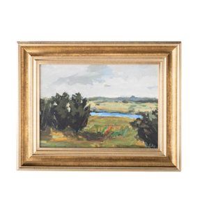 NWT Studio McGee Threshold Framed Canvas Landscape